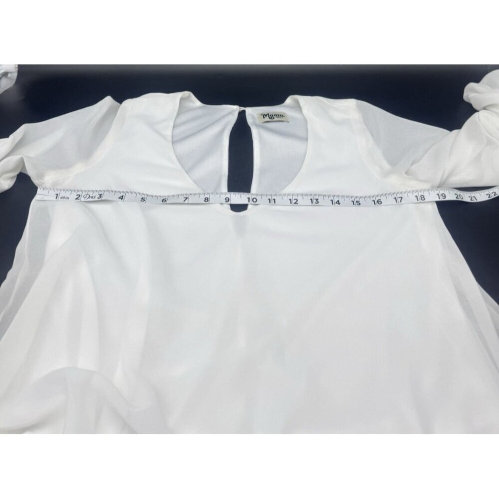 Show Me Your Mumu Donna Michelle White Tunic Dress S Soft Feminine Soft Girl - Picture 8 of 8